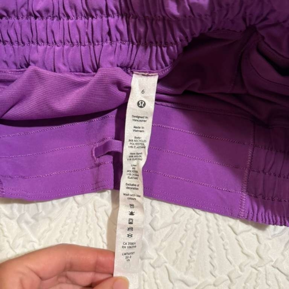 lululemon athletica Vibrant Purple Athletic Shorts - Picture 3 of 3